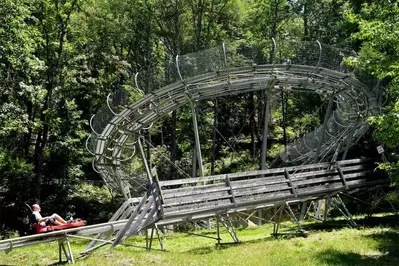 mountain coaster in the Smokies