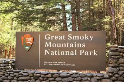 Great Smoky Mountains National Park Sign