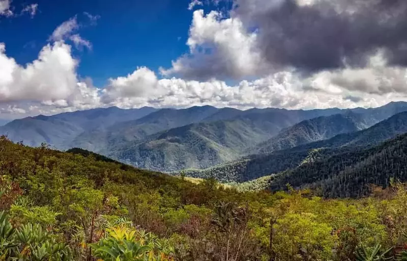 Smoky Mountain view from Brushy Mountain