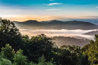 smoky mountains sunrise