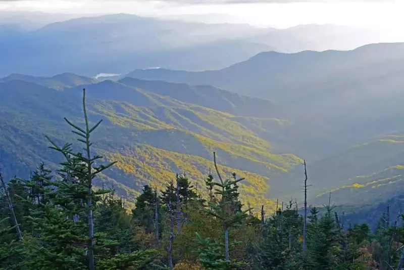 Incredible mountain view from Clingmans Dome.