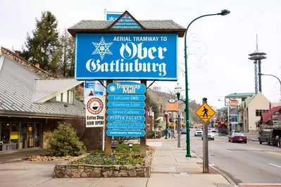 ober gatlinburg sign downtown gatlinburg