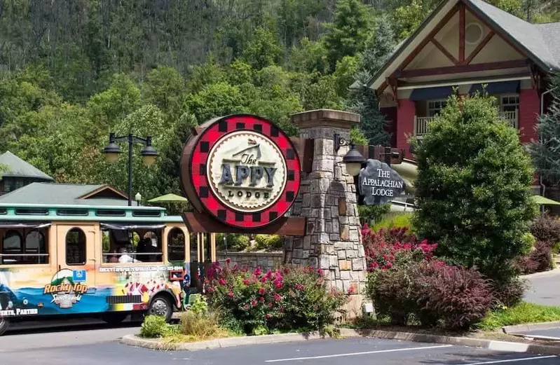 The Appy Lodge hotel with trolley