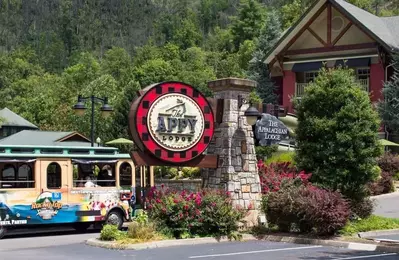 The Appy Lodge hotel with trolley