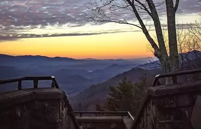 sunset at foothills parkway