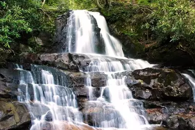 laurel falls in the great smoky mountains national park