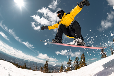 person snowboarding